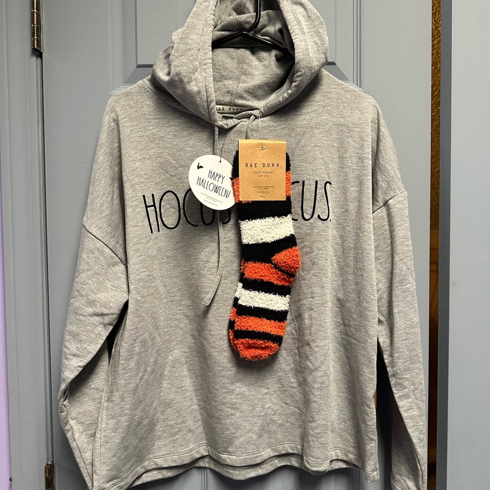 Rae Dunn Gray Hocus Pocus Hoodie